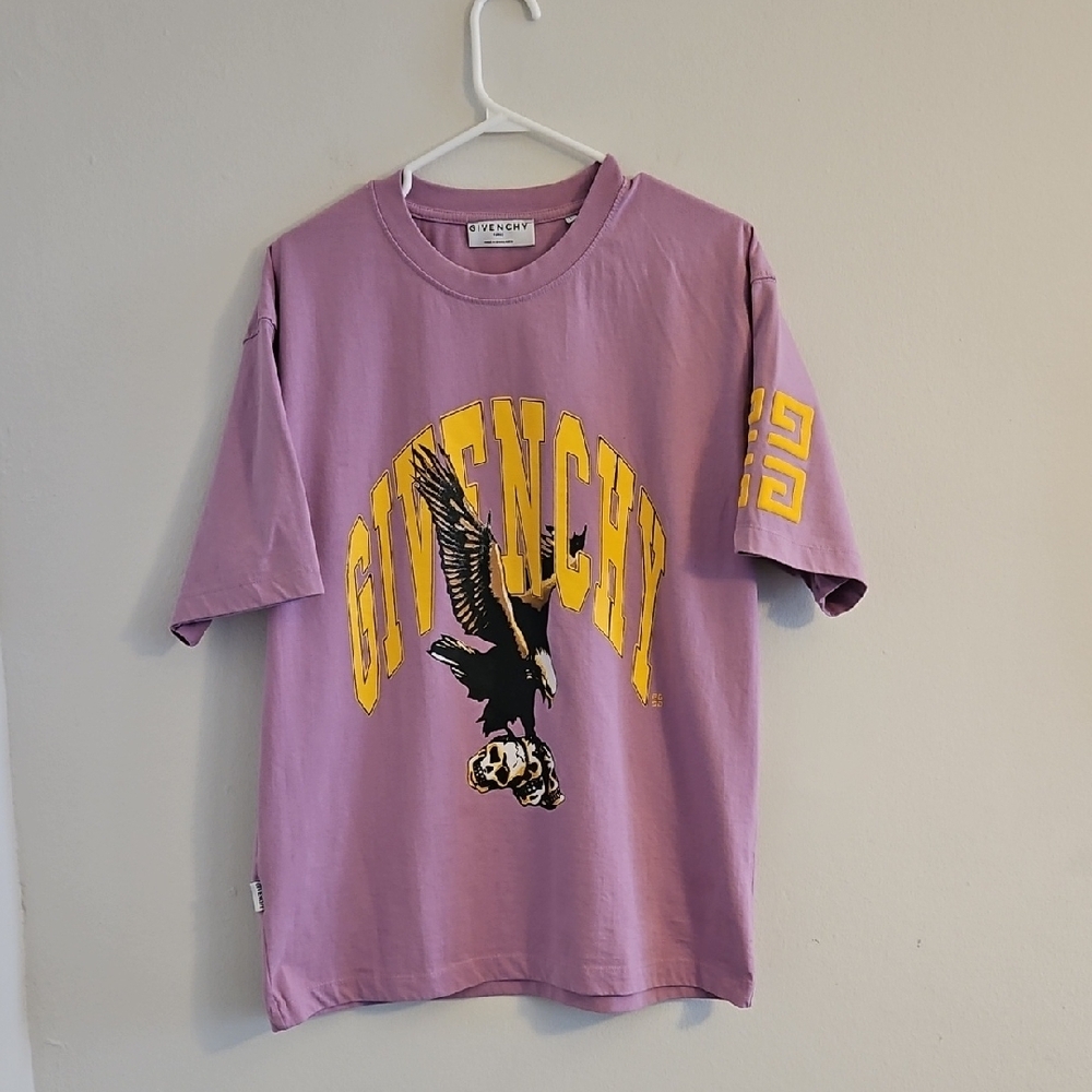 Givenchy Purple and Yellow Short Sleeve Tee